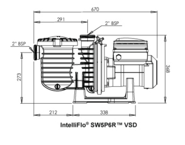 INTELLIFLO VSD 2 STA-RITE - POMPES DE FILTRATION À VITESSE VARIABLE Dessin