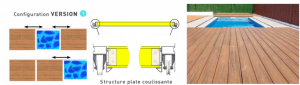 Terrasse Mobile Alu Floors pour piscine